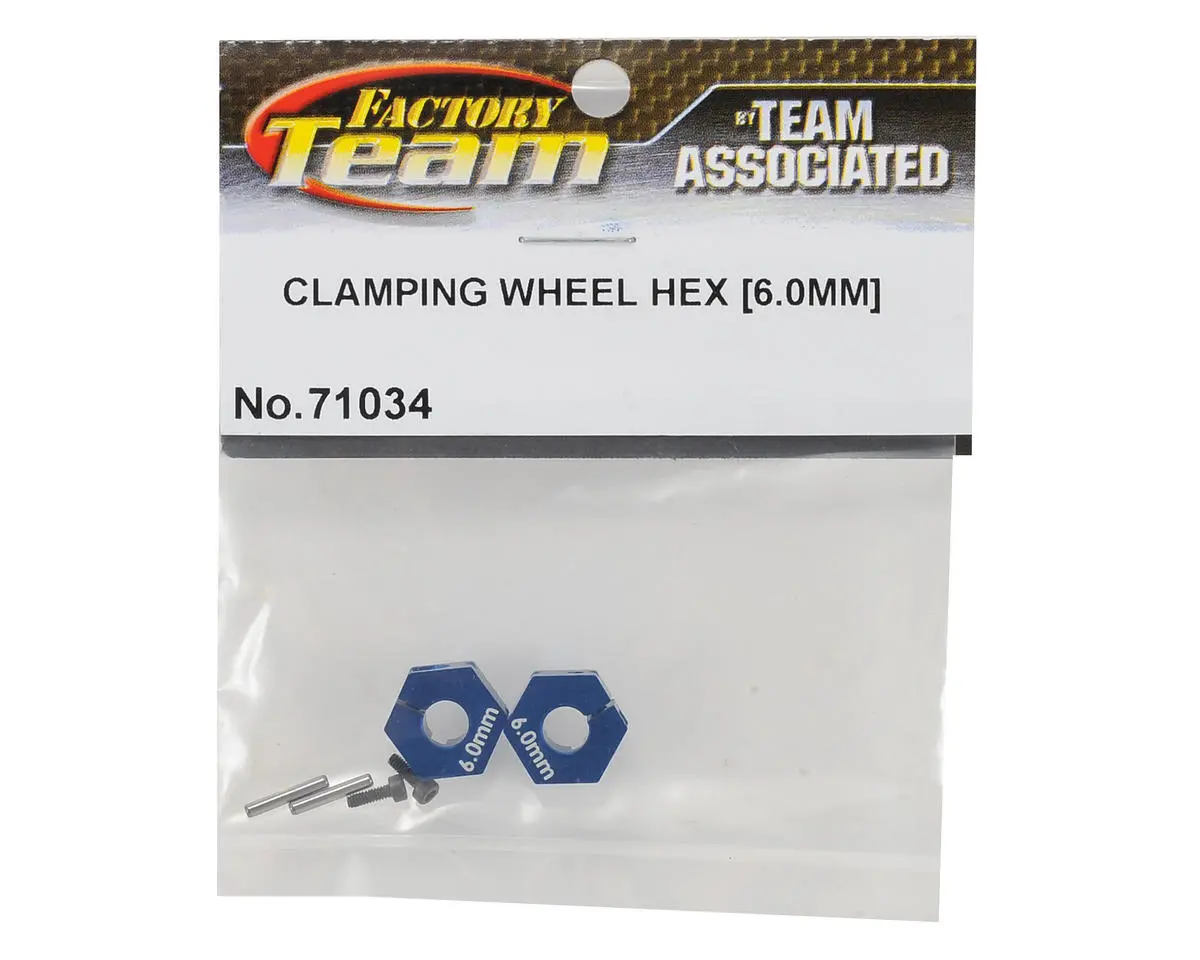 Team Associated 6.0Mm Factory Team Clamping Wheel Hex (2) 2