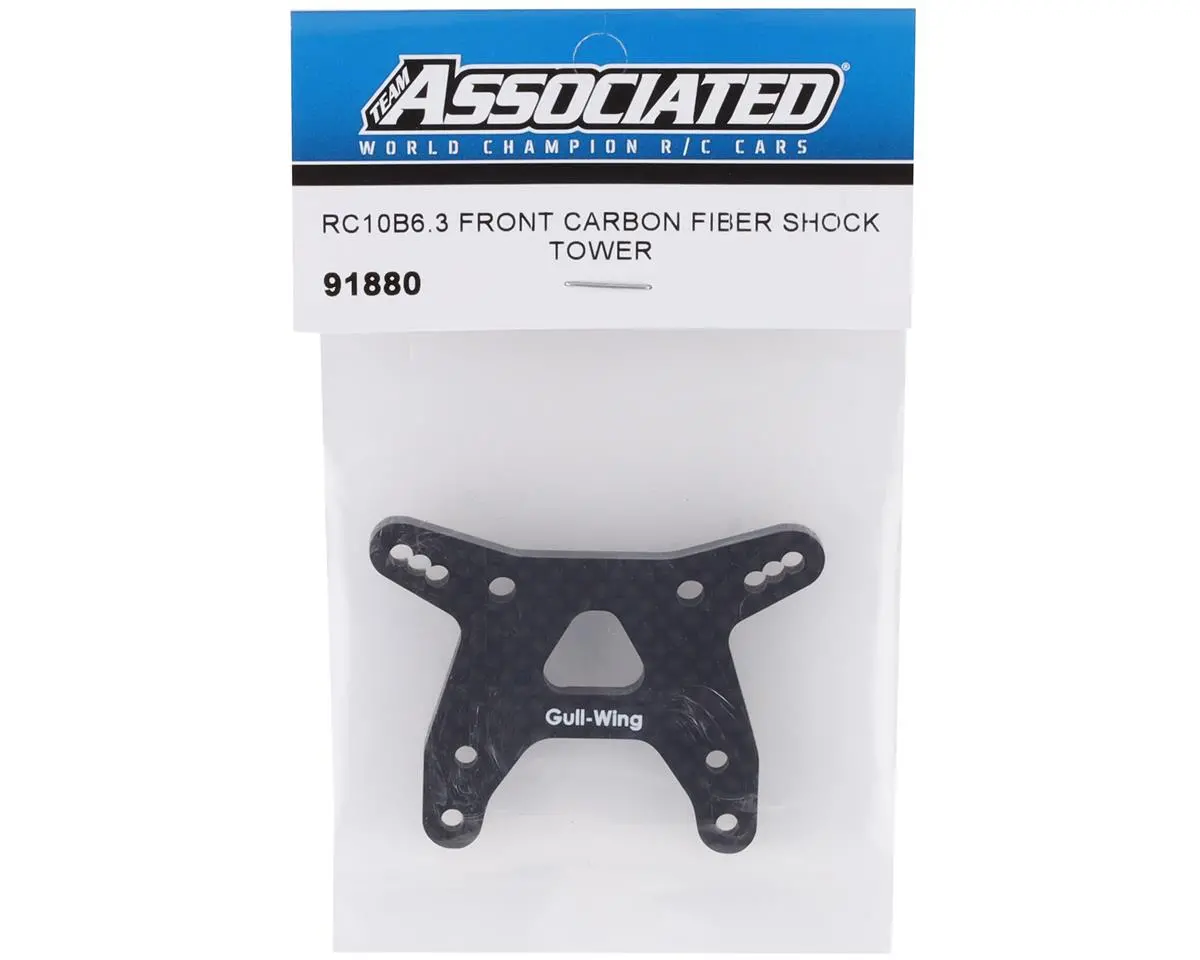 Associated Rc10b6.3 Carbon Fiber "Gullwing" Front Shock Tower 1