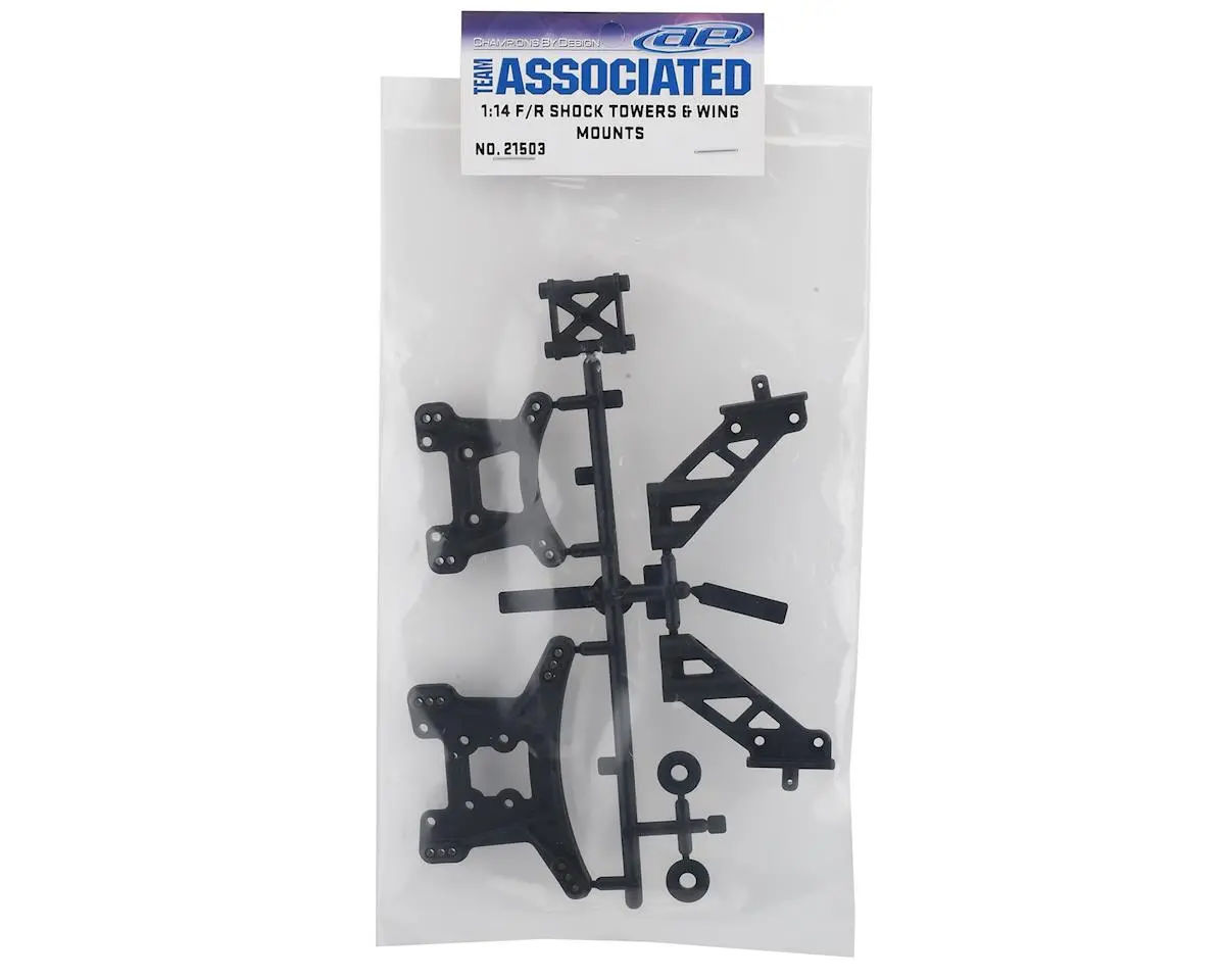 Associated Reflex 14B/14T Front & Rear Shock Tower Set 1