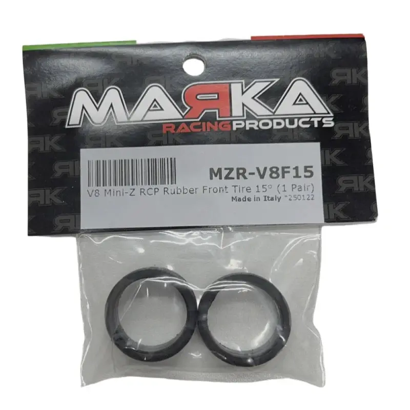Marka V8 Mini-Z Rcp Rubber Front Tire 15°, 8.5Mm 1