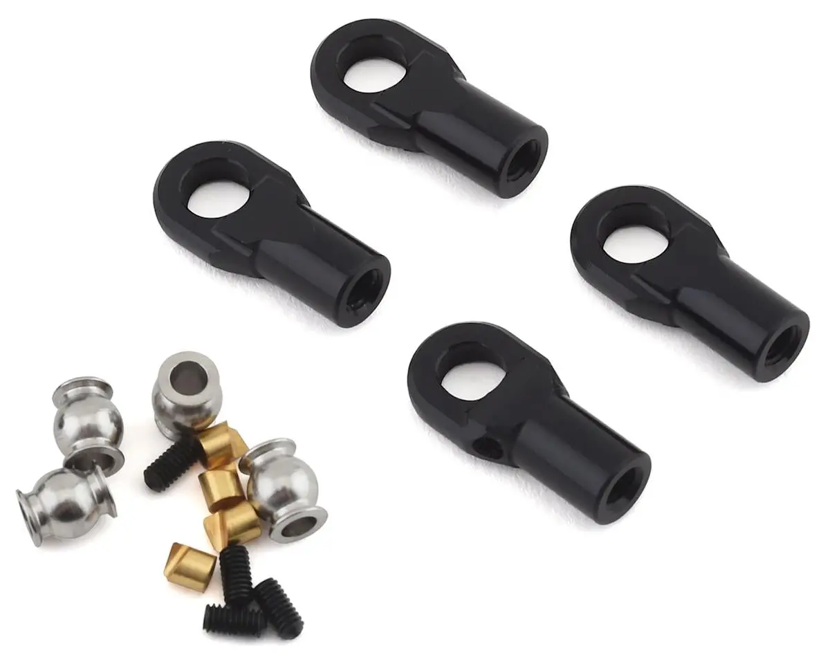 Vanquish Products M4 Machined Straight Rod Ends (Black) (4) 1