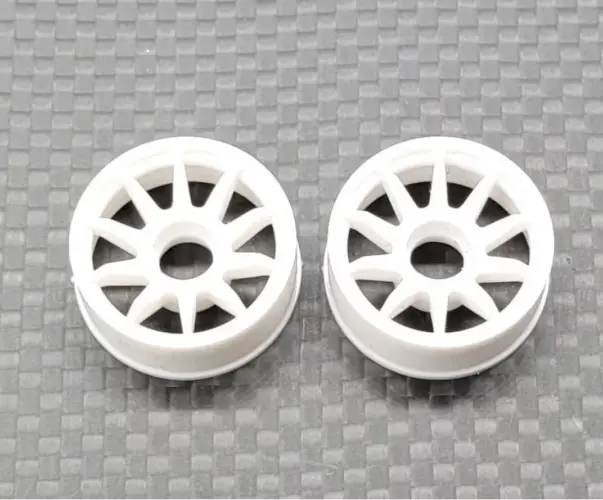 Gl Racing White Rwd Rims (W-3) 1