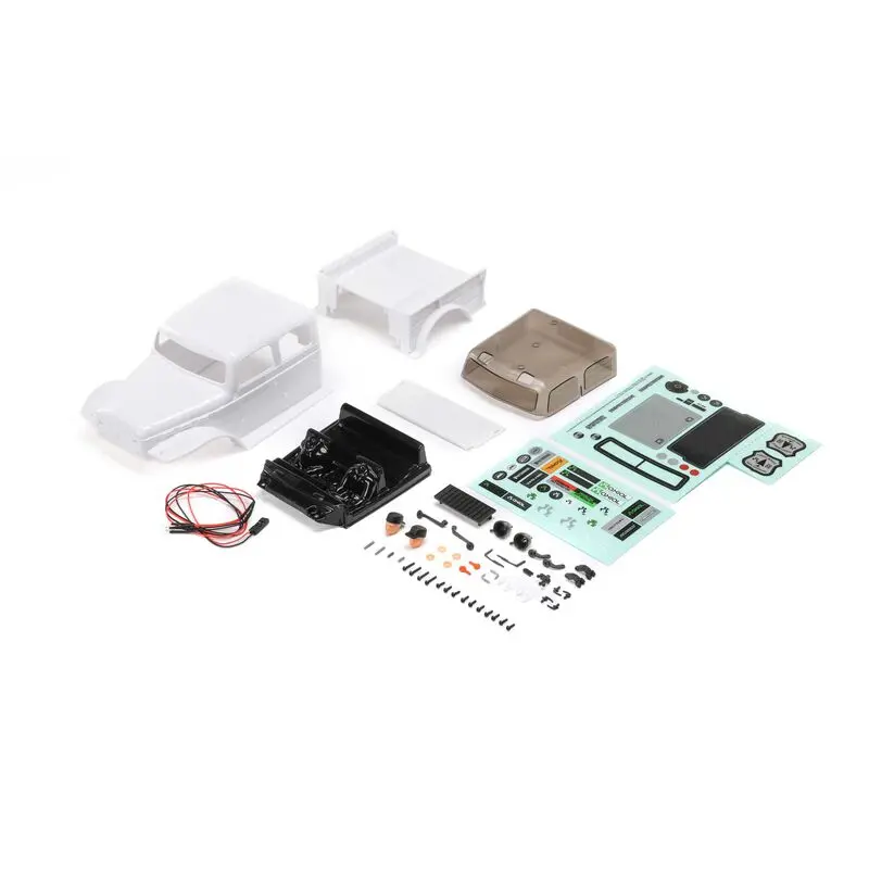 Axial Body, White: Scx24 Dodge Power Wagon 1