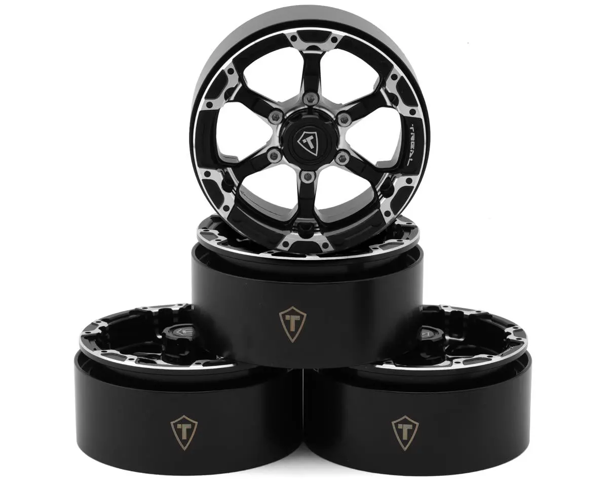 Treal Hobby Type 4P 1.9" 6-Spoke Beadlock Wheels (4) 1