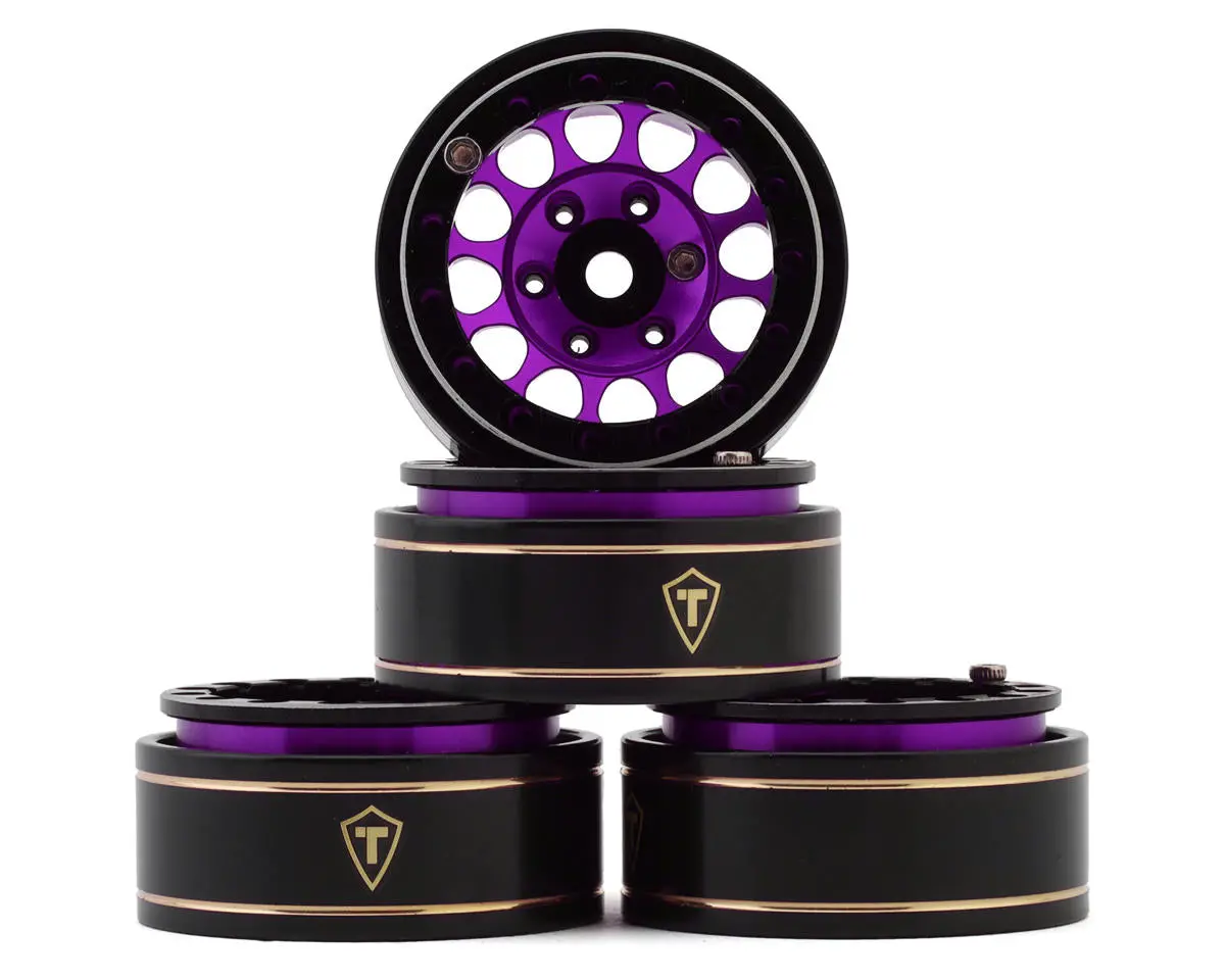 Treal Hobby Type I 1.0" Classic 12-Spoke Beadlock Wheels (4) 1