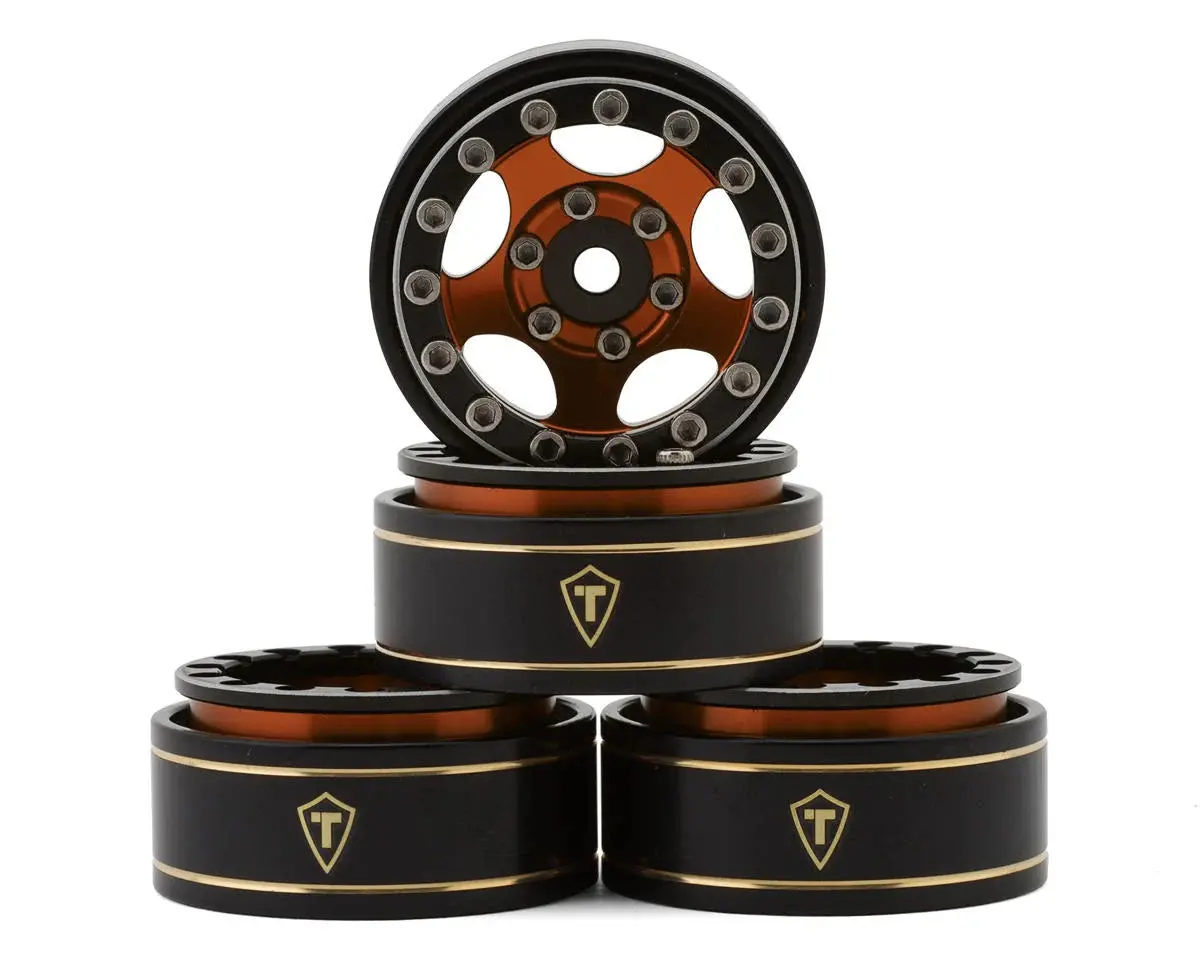 Treal Hobby Type B 1.0" 5-Spoke Beadlock Wheels (4) (22.4G) 3