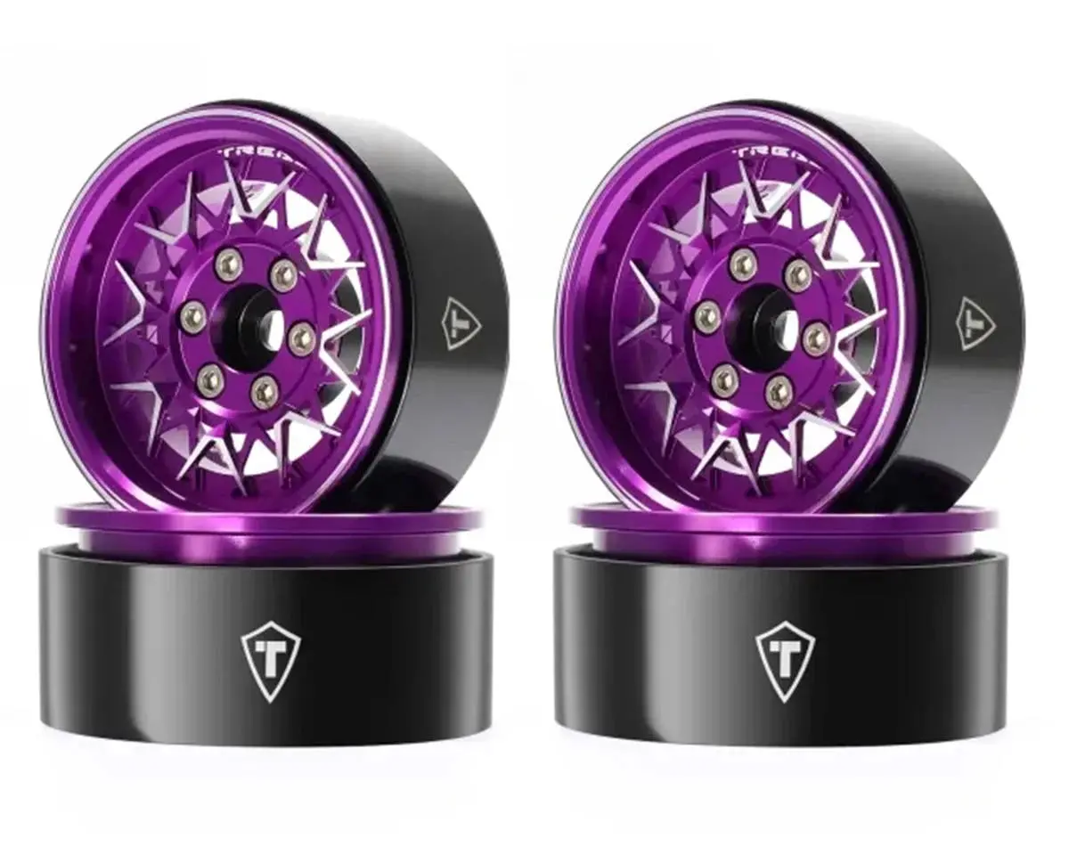 Treal Hobby Type V 1.9" V-Spoke Beadlock Wheels (4) 1