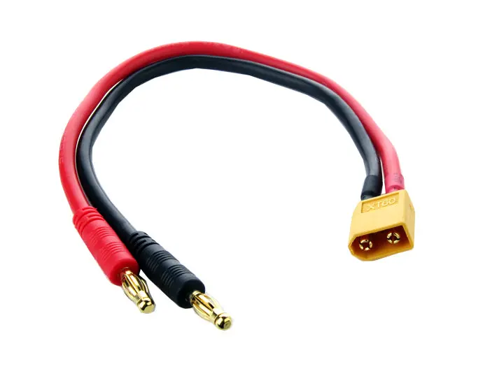 Xt60 Charging Adapter With Banana 4Mm Plugs 1