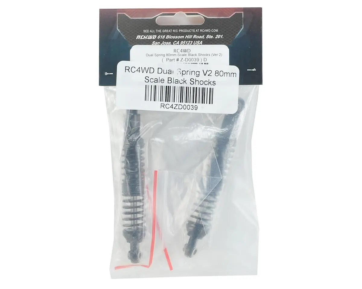 Rc4wd Dual Spring V2 80Mm Scale Shocks (Black) 2