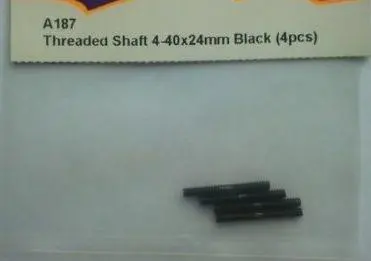 Hpi Racing - A187 Threaded Shaft 4-40X24mm Black (4 Pcs) 1