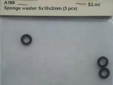 Hpi Racing A199 Sponge Washer 5X10x2mm (3 Pcs) 1