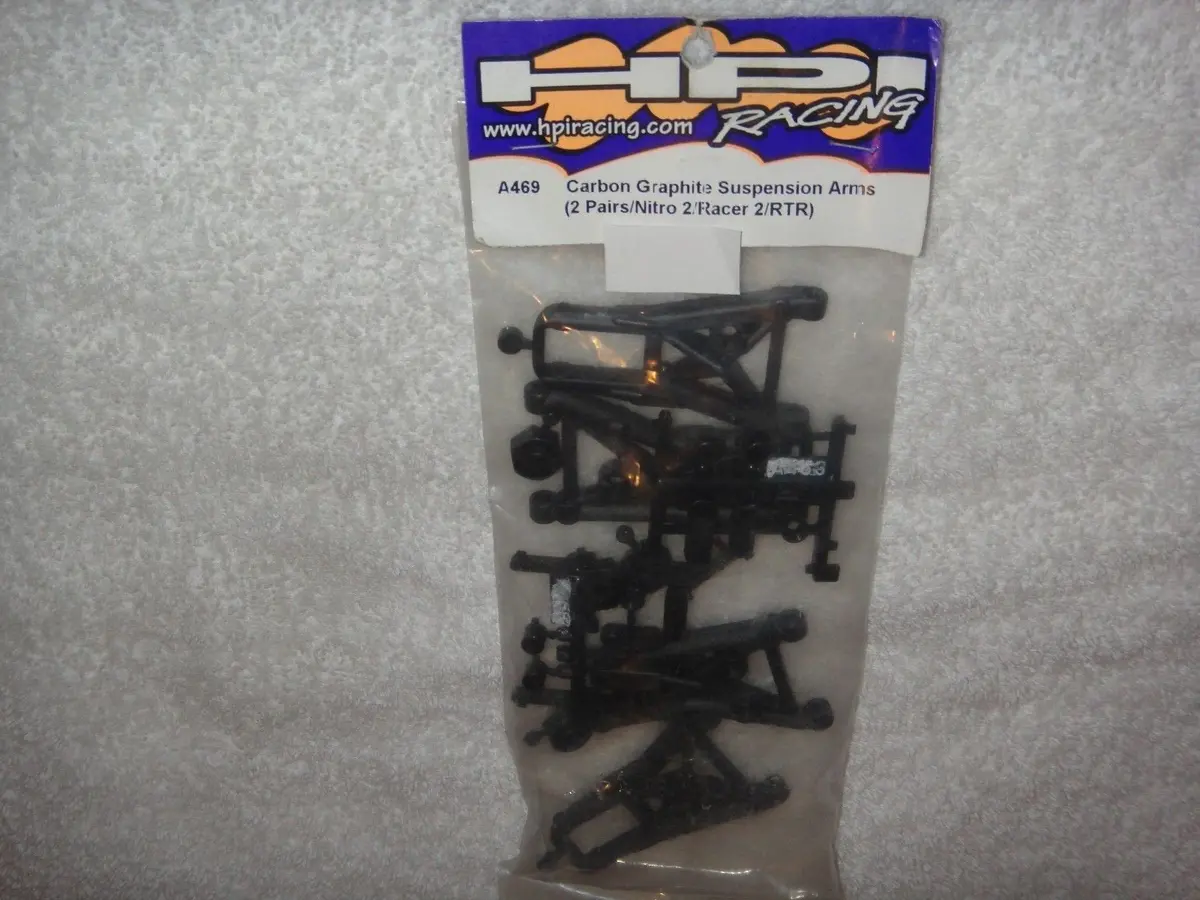 Hpi Racing A469 Carbon Graphite Suspension Arms (2 Pairs/Nitro 2/Racer 2/Rtr 1
