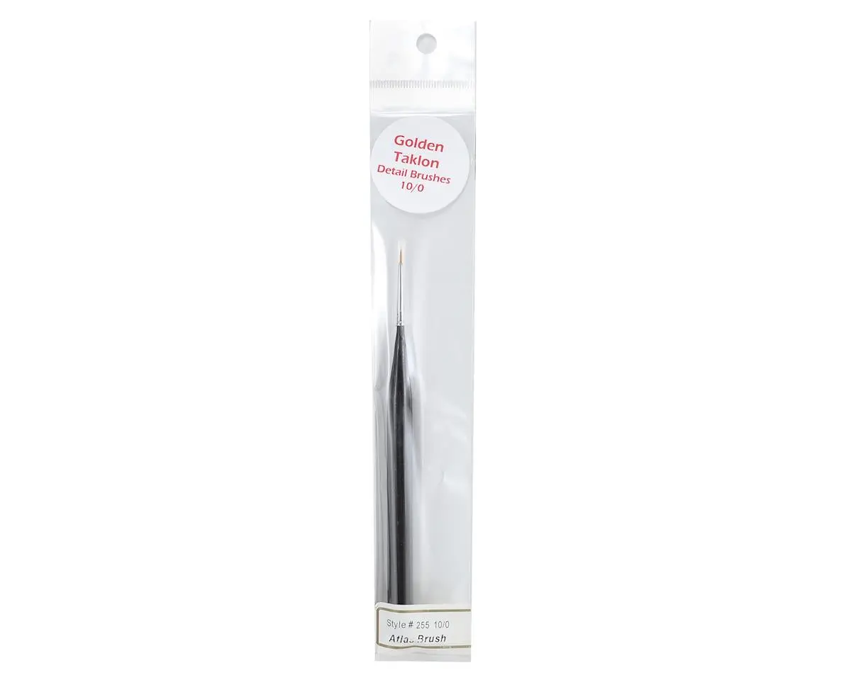 Atlas Brush Golden Taklon 10/0 Ultra Mini Brush - Abs255-10/0 2