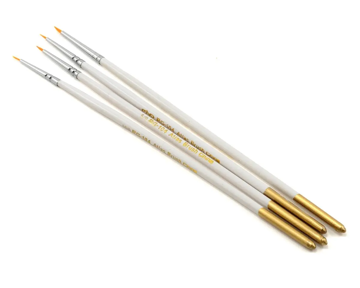 Atlas Brush Taklon Spotter Detail Brush Set (4) - Absrg-104 1