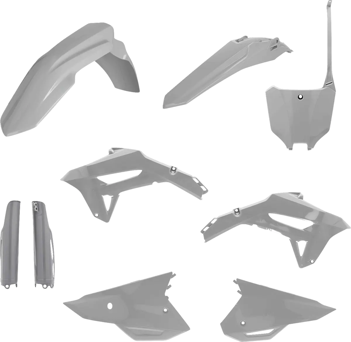 Acerbis 2858920011 Full Plastic Kit Gray Honda Crf250r Crf450r 2022-2024 1
