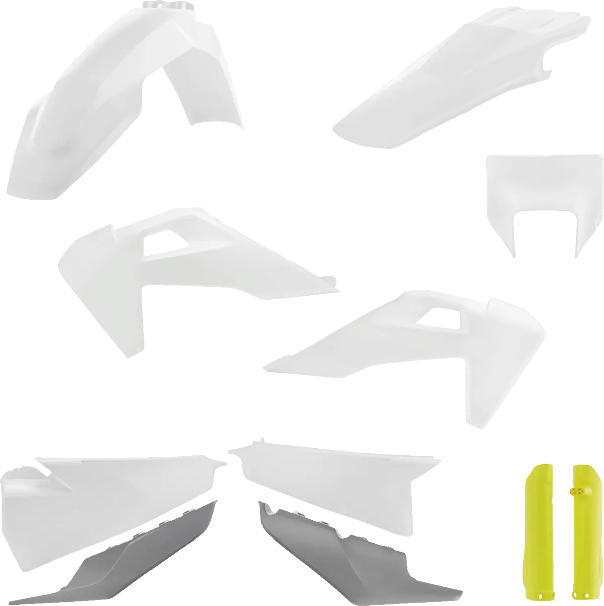 Acerbis Full Body Kit 2791537705 Oem '23 White/Gray/White – Husqvarna Te/Fe 150I-501 2020-2023 – Full Plastic Replacement Kit 1