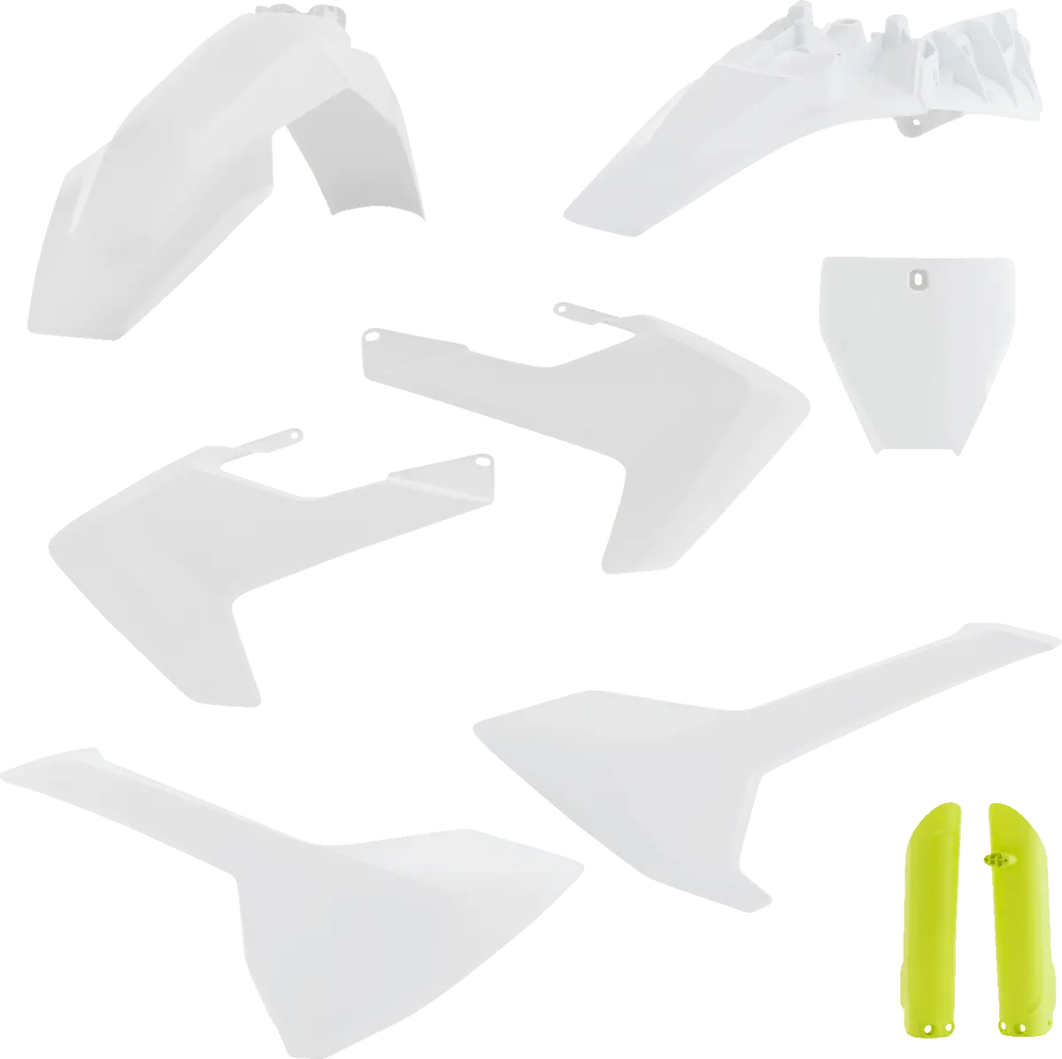 Acerbis Full Plastic Body Kit – Husqvarna Tc 85 '18-'24 Big Wheel/Standard - Green/White/Gray Oem '23 - 2686467705 1
