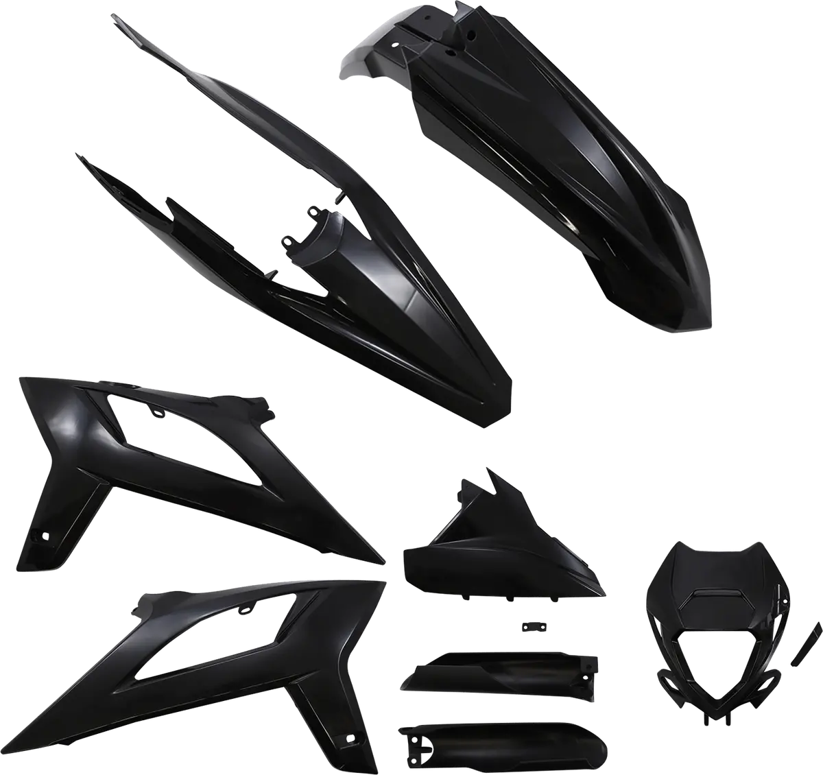 Acerbis 2936260001 Plastic Kit Black 2020-2022 Beta Rr Enduro 1