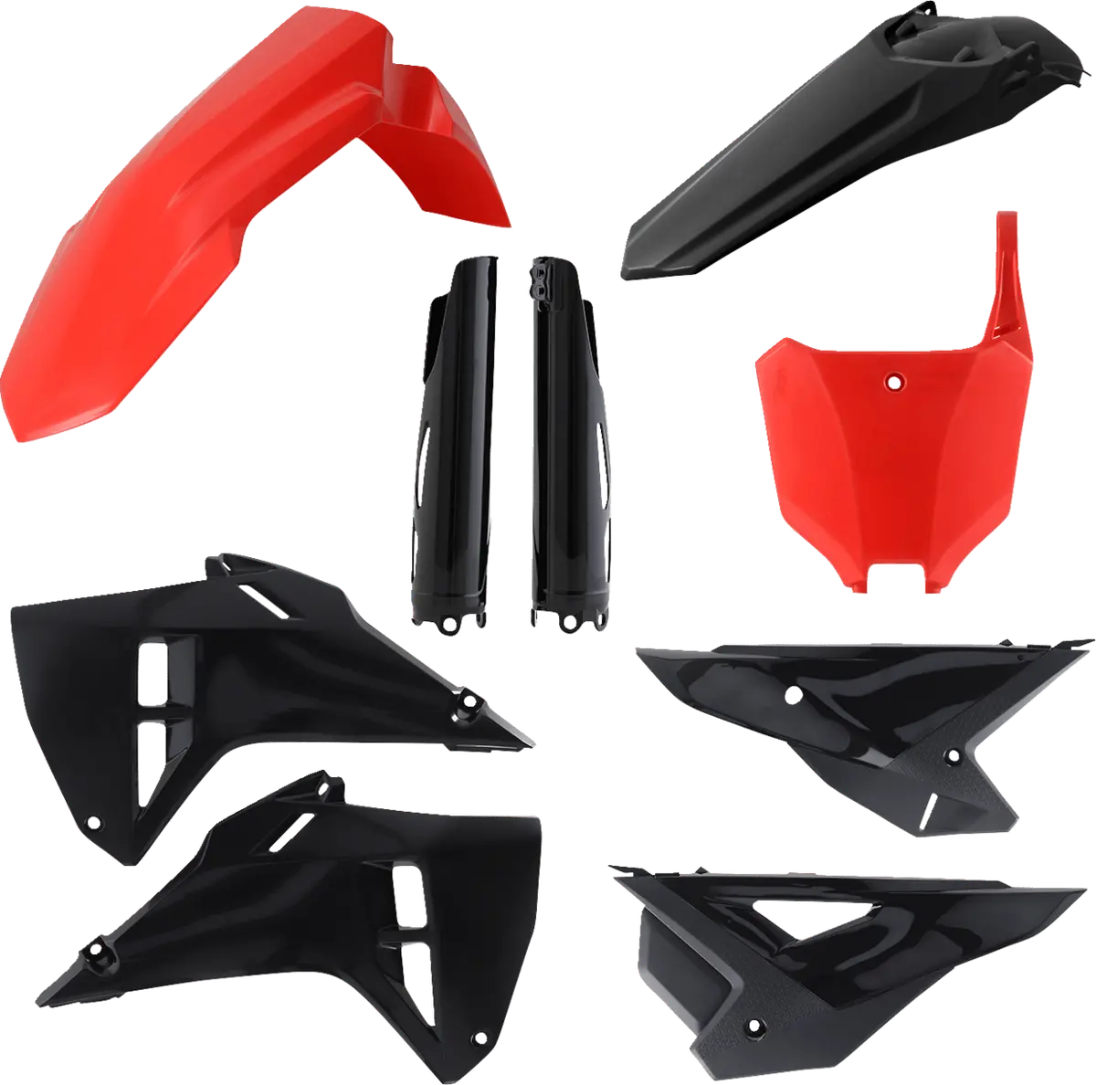 Acerbis Full Replacement Body Kit - Honda Crf250r/250Rx Crf450r/450Rx - Red/Black 2985981018 1