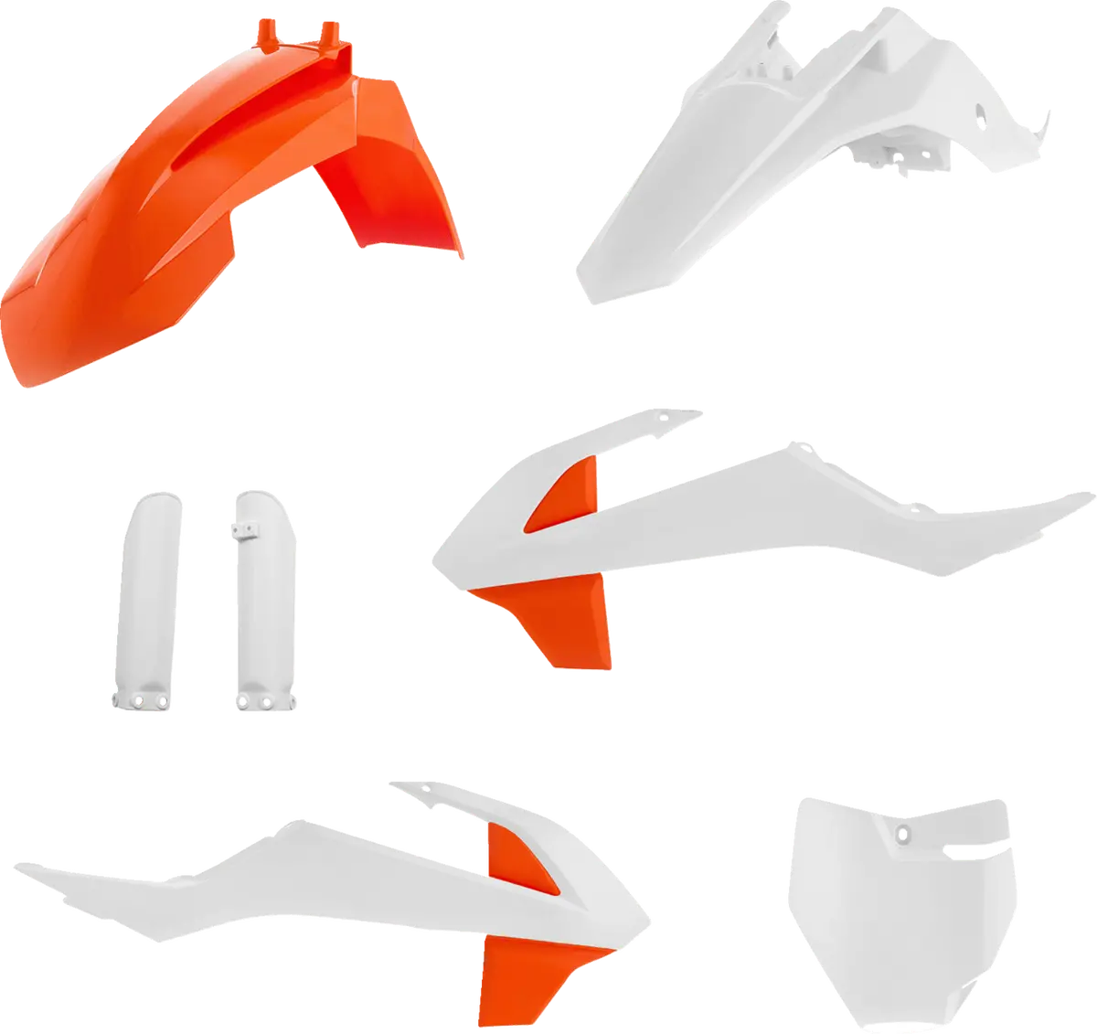 Acerbis Full Replacement Body Kit Oem '23 - Ktm/Gasgas 65 '19-'23 - White/Orange 2791527705 1