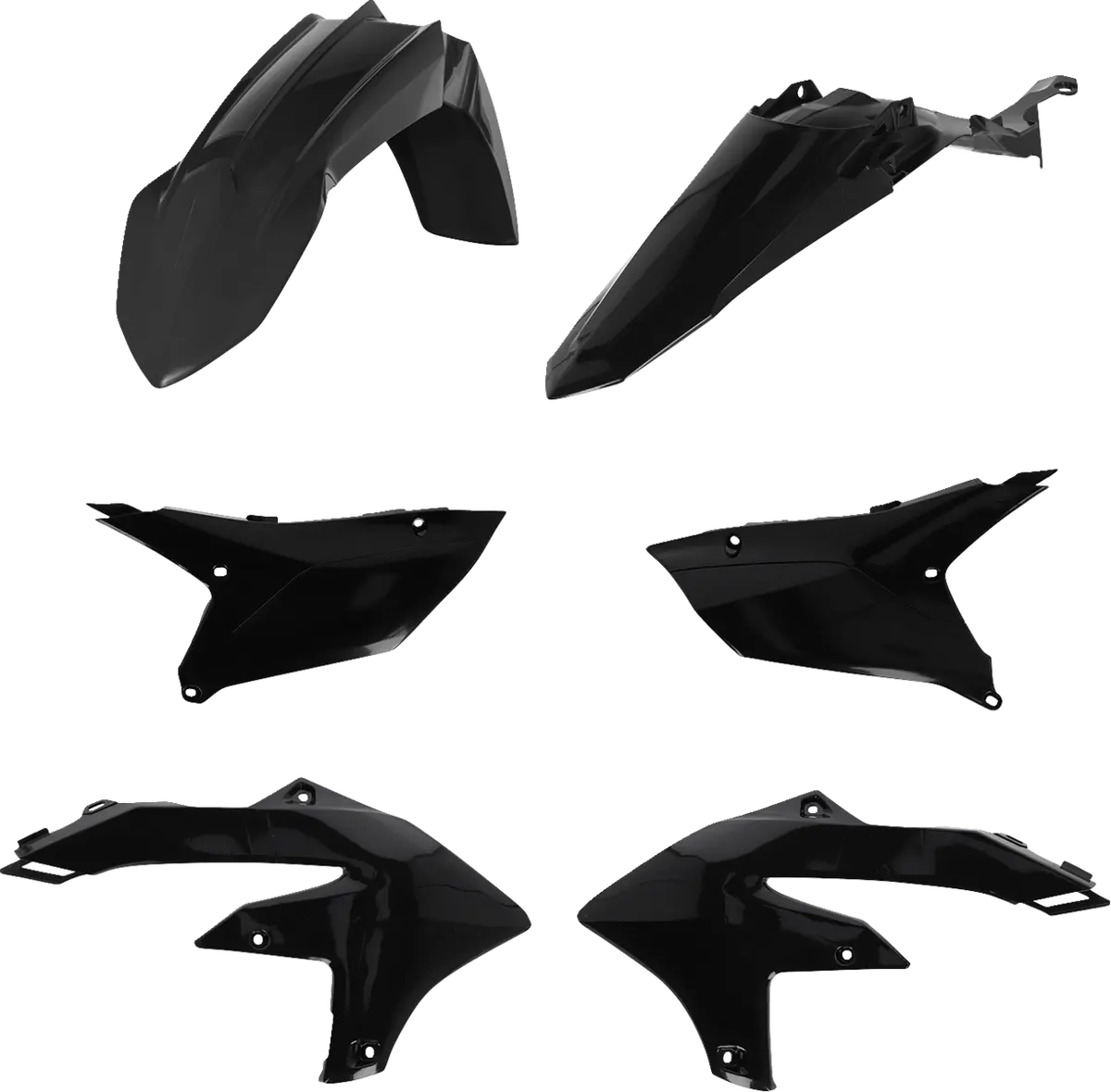 Acerbis Standard Body Kit 2985970001 Black – Fits 2024 Yamaha Wr450f – Oem Plastic Kit Replacement 1