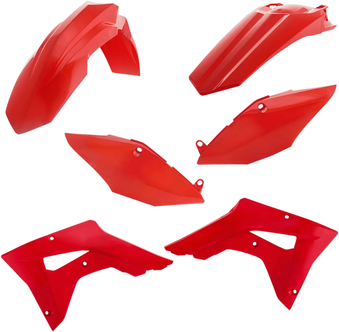 Acerbis Body Kit 2645460227 '00 Oem Cr Red Honda Crf250rx Crf450rx Plastics 1