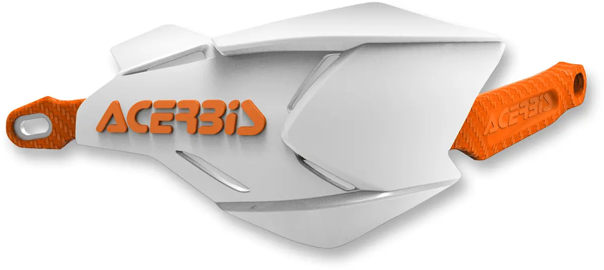 Acerbis X-Factory Handguards - White/Orange 2634661088 1
