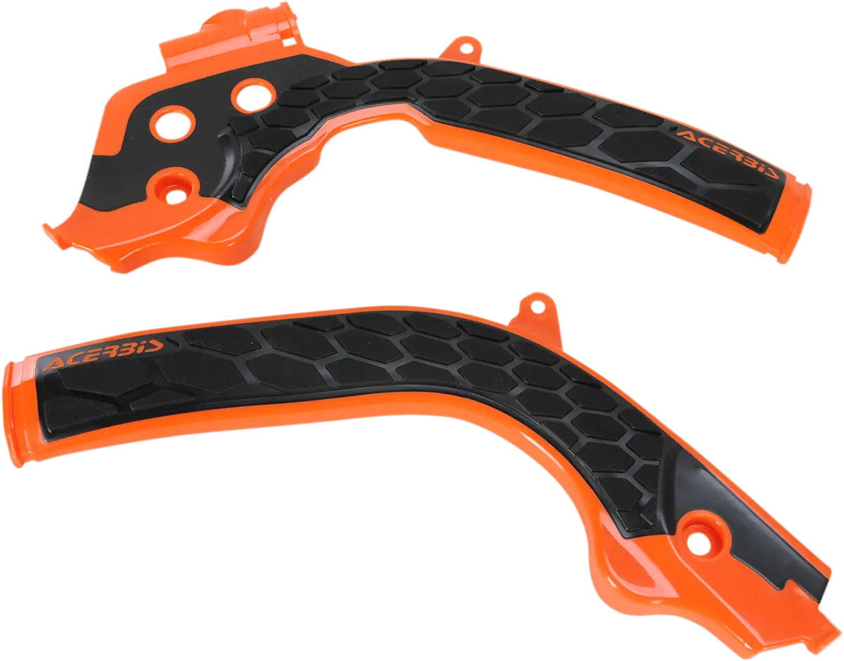 Acerbis X-Grip Frame Guards - 2016 Oem Orange/Black - Husqvarna | Ktm 2449535225 1