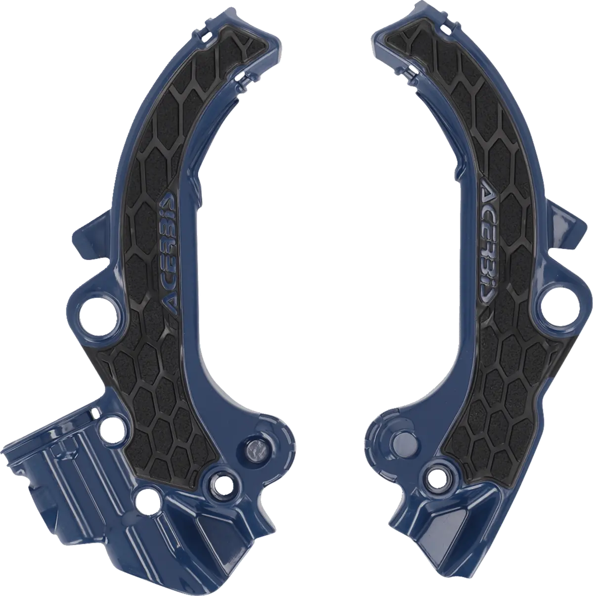 Acerbis X-Grip Frame Guards - Black/Blue - Part Number 2985891034 1