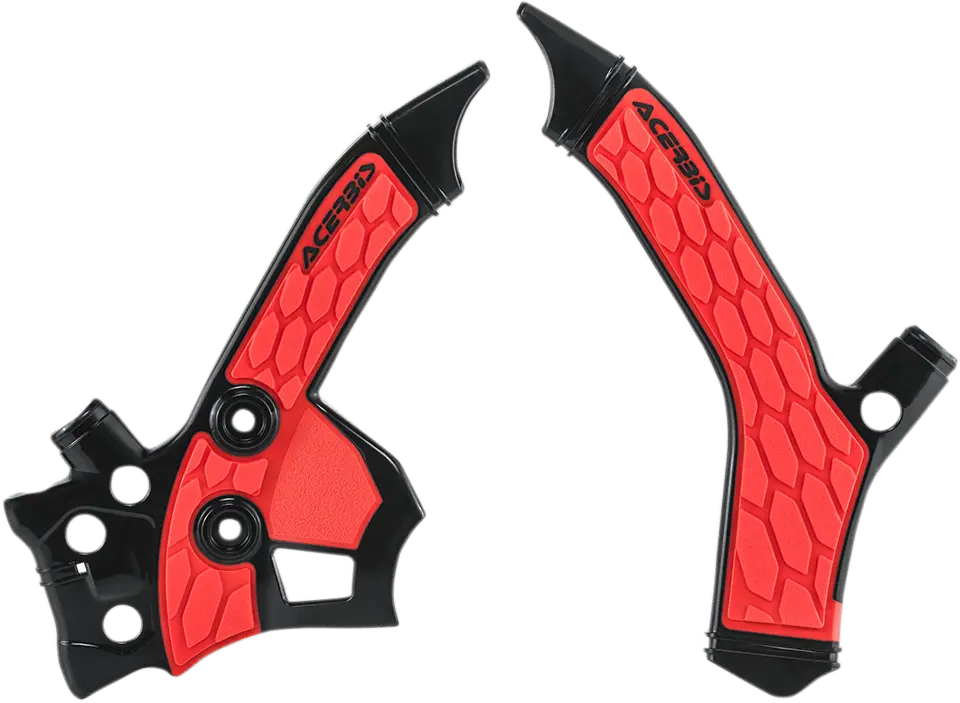 Acerbis X-Grip Frame Guards - Black/Red - Crf 250L - Part Number 2726851042 1