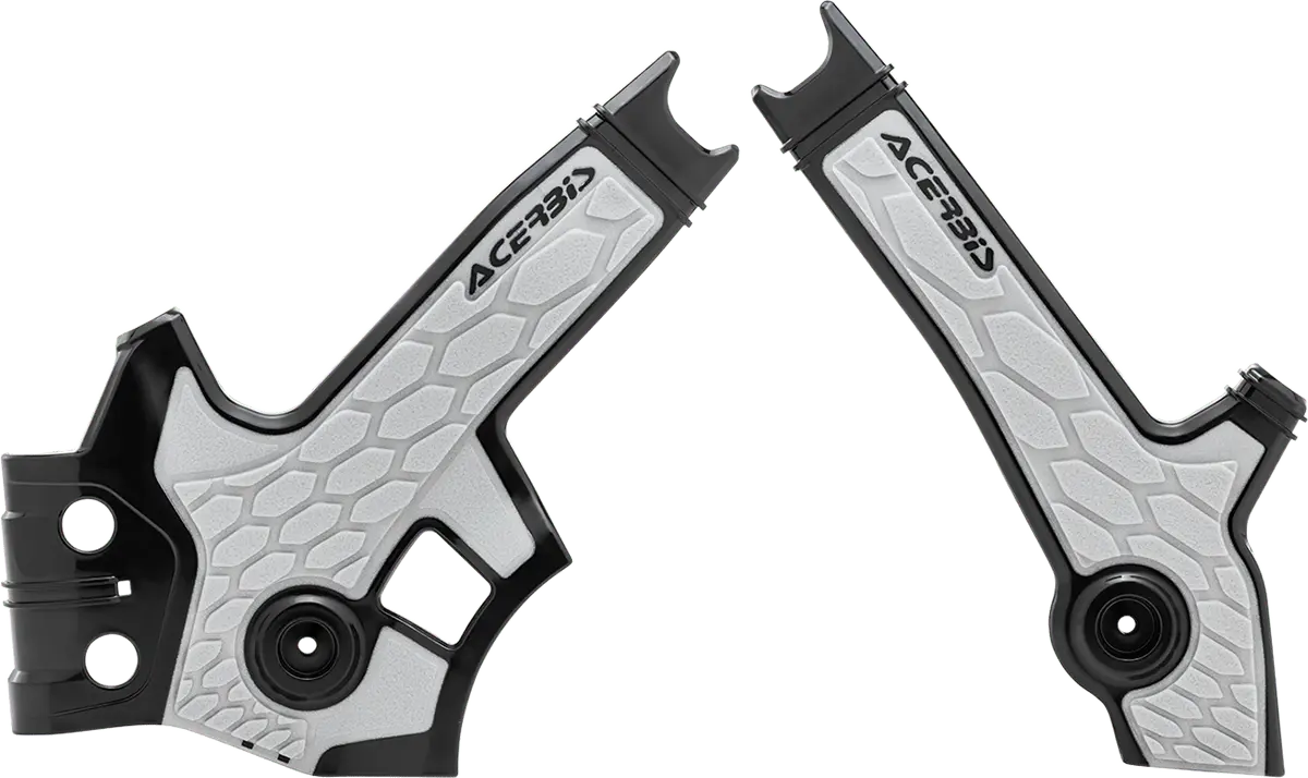 Acerbis X-Grip Frame Guards - Black/Silver - Dr 650S/Se 2801931001 1