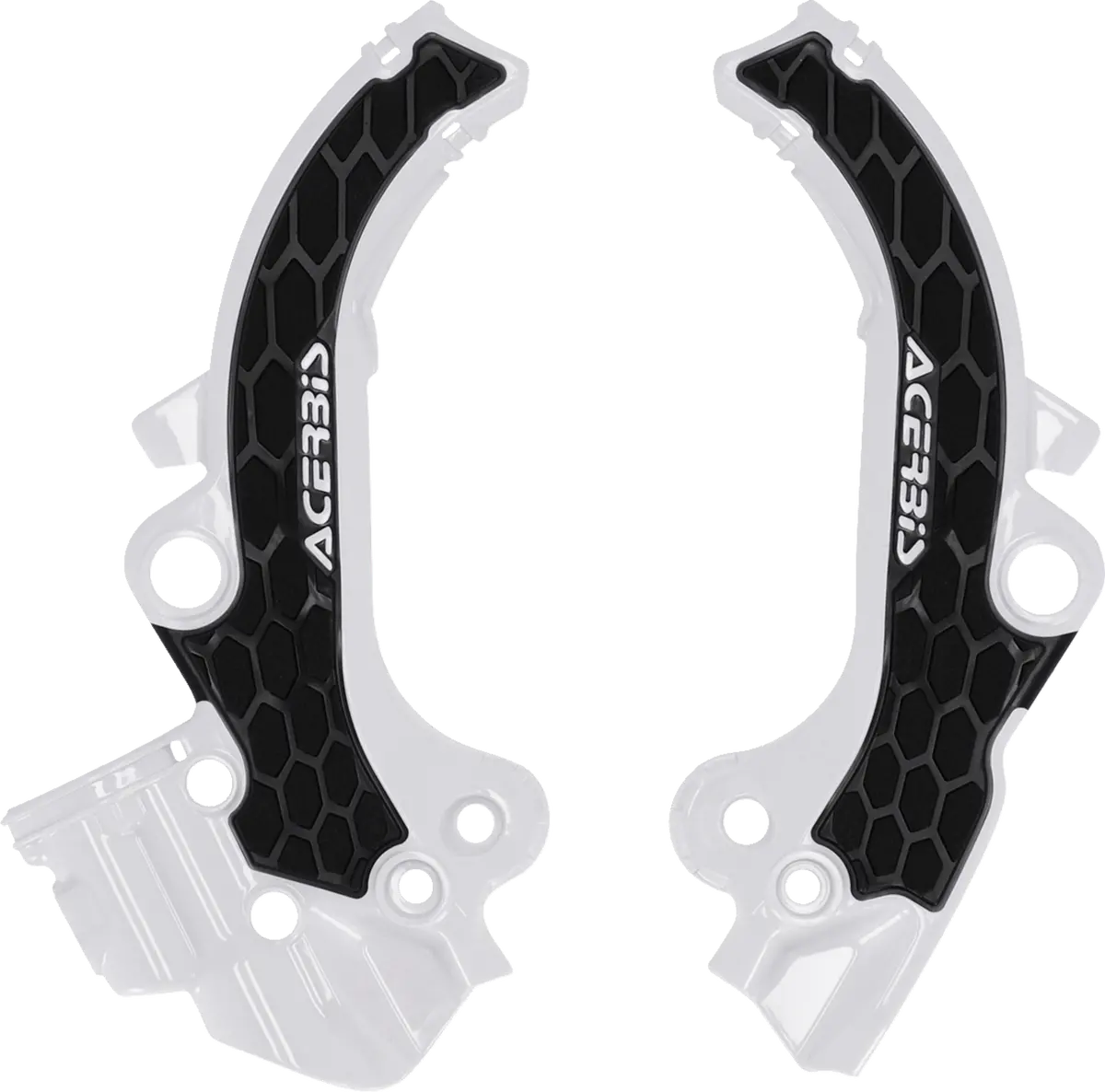 Acerbis X-Grip Frame Guards - Black/White - Sx 65 - Part No. 2985891035 1