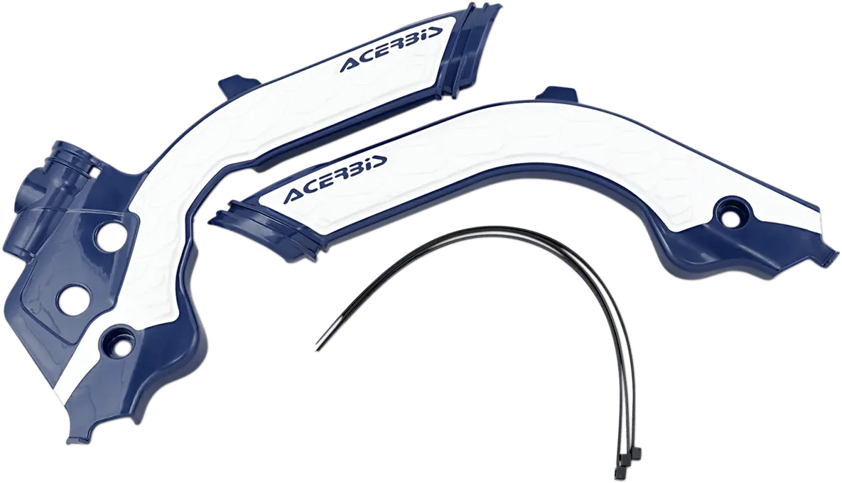 Acerbis X-Grip Frame Guards - Blue/White - Gas Gas | Husqvarna 2733451006 1