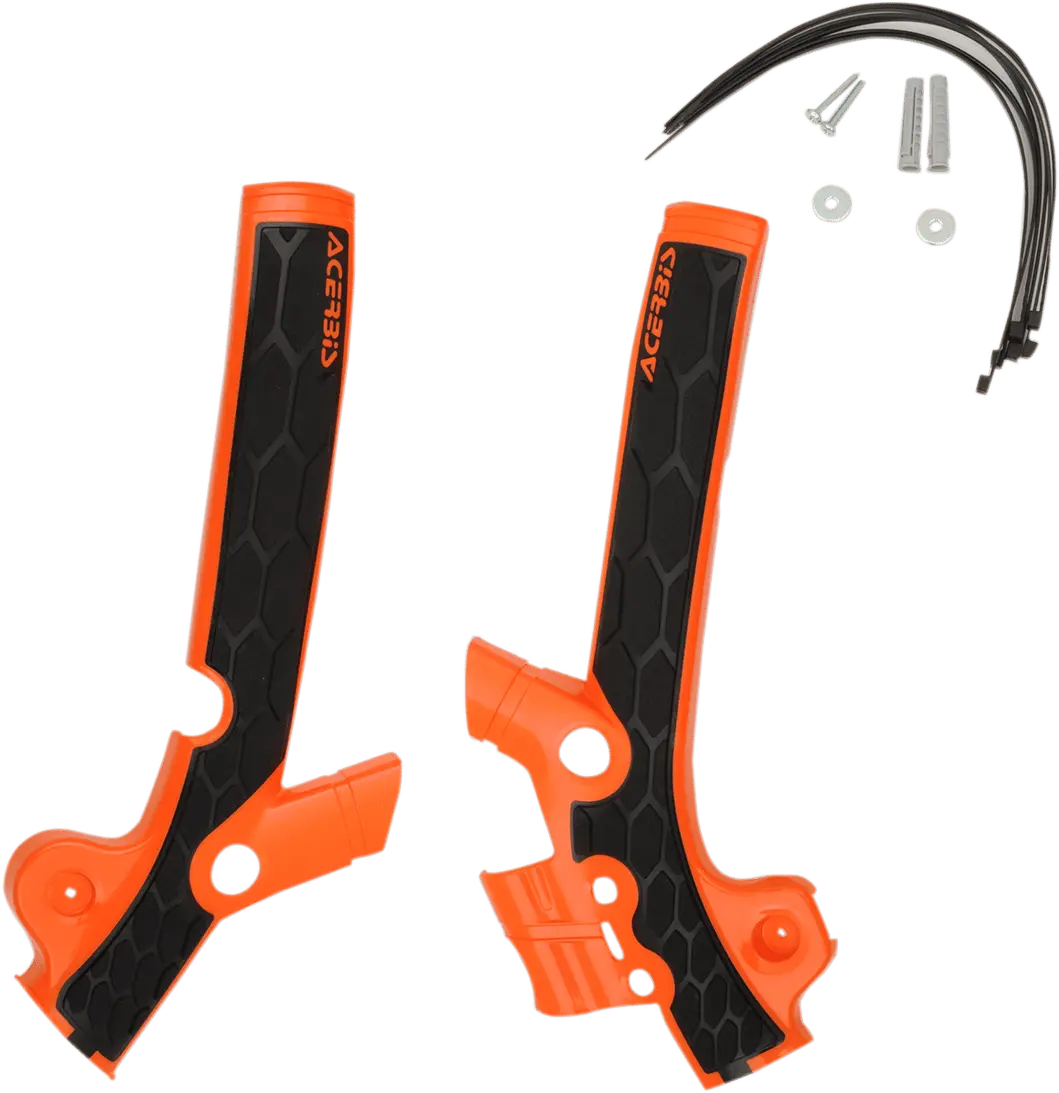 Acerbis X-Grip Frame Guards - Orange/Black - Husqvarna | Ktm 2449525225 1