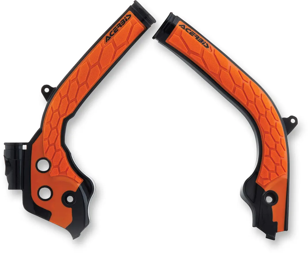 Acerbis X-Grip Frame Guards - Orange/Black - Husqvarna | Ktm 2449535229 1