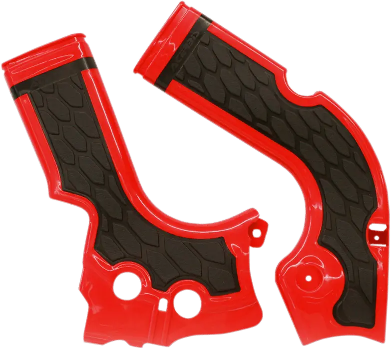 Acerbis X-Grip Frame Guards - Red/Black - Crf 250R/450R 2374241018 1
