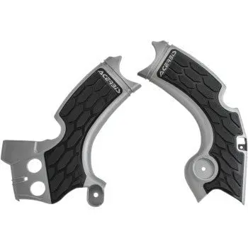 Acerbis X-Grip Frame Guards - Silver/Black Or Green/Black - 2015-2020 Kawasaki Kx250 1