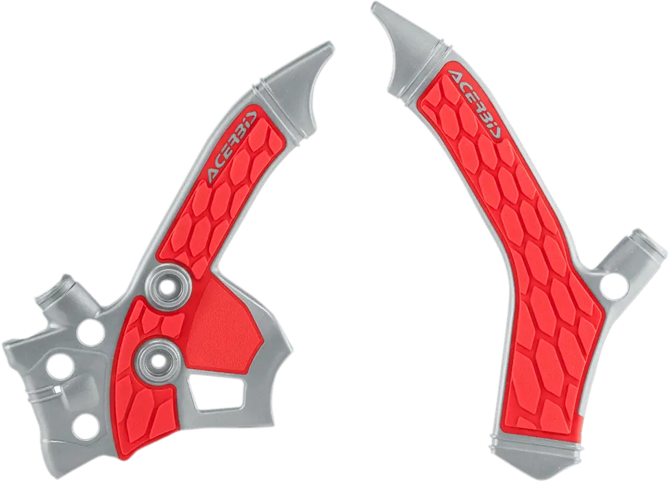 Acerbis X-Grip Frame Guards - Silver/Red - Crf 250L 2726851418 1