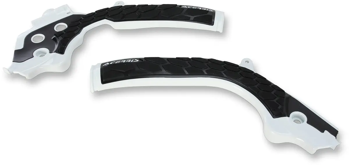 Acerbis X-Grip Frame Guards - White/Black For Husqvarna & Ktm - Part 2449531035 1