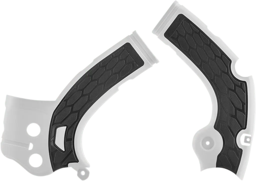 Acerbis X-Grip Frame Guards - White/Black - Part Number 2640271035 1