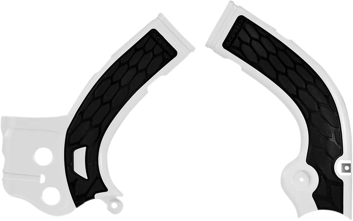 Acerbis X-Grip Frame Guards - White/Black - Yz 250F/450F - Part Number 2374261035 1
