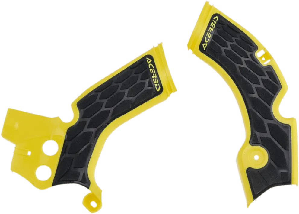 Acerbis X-Grip Frame Guards - Yellow/Black - Rm-Z 250 - Part No. 2688751017 1