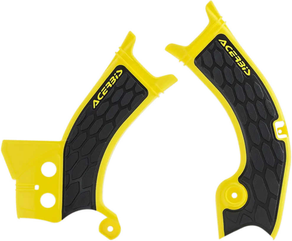 Acerbis X-Grip Frame Guards - Yellow/Black - Rm-Z 250/450 - Part No. 2686601017 1