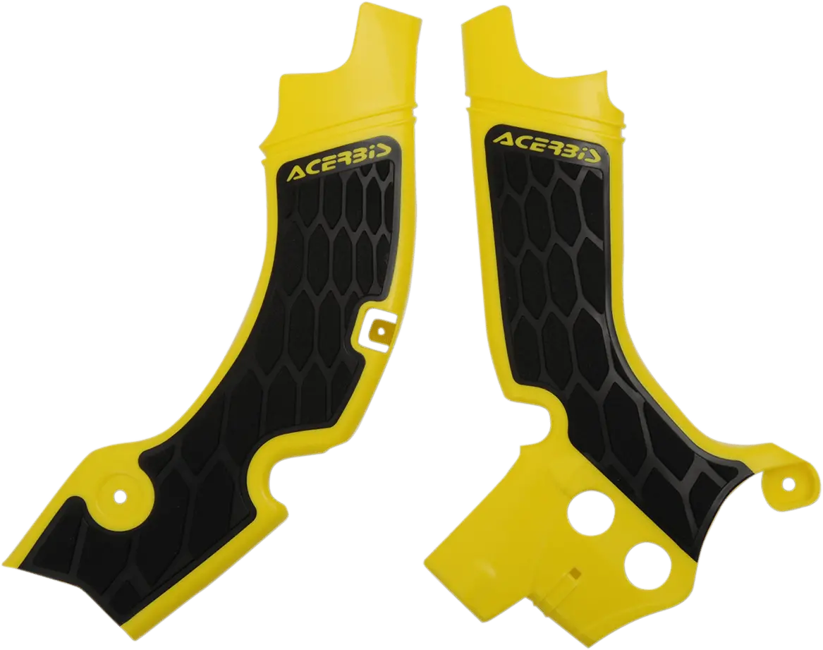 Acerbis X-Grip Frame Guards - Yellow/Black - Rm-Z 450 - Part Number 2630531017 1