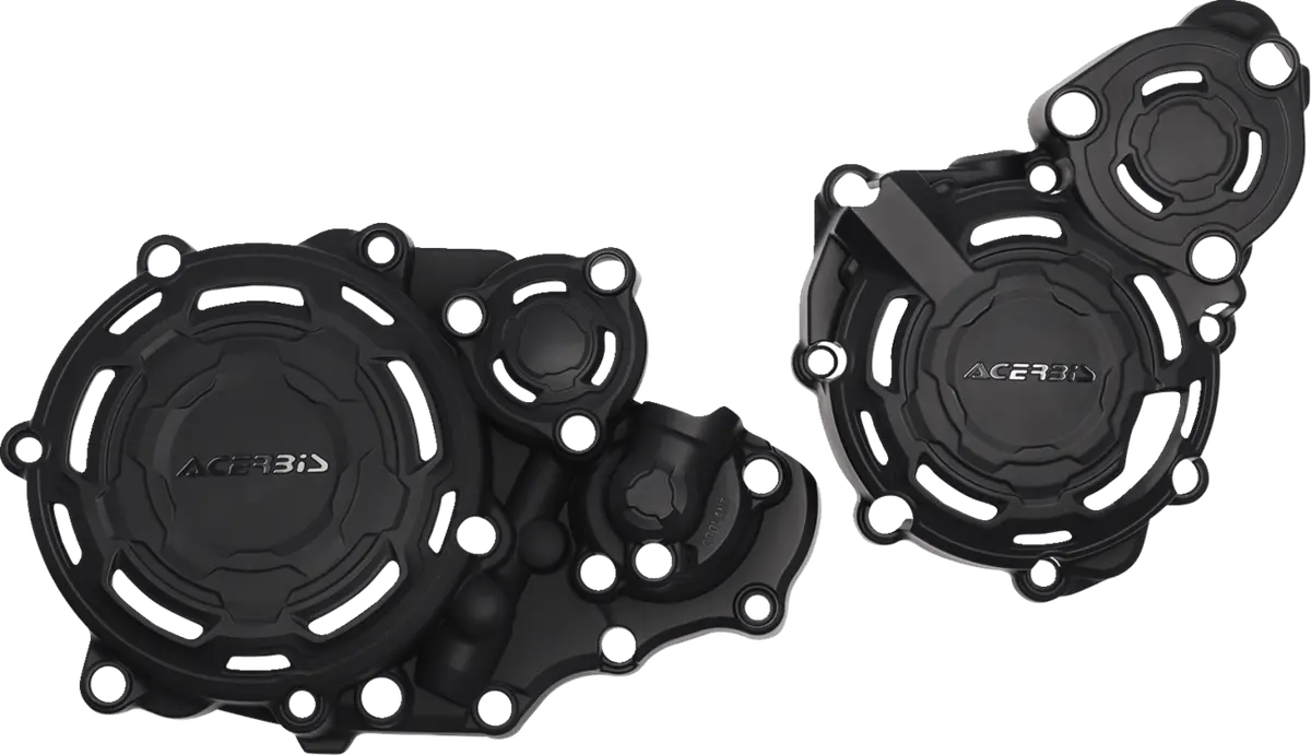 Acerbis X-Power Kit - Clutch & Ignition Covers 2983330001 Black - 2000-2024 Suzuki Dr-Z400, Dr-Z400sm 1