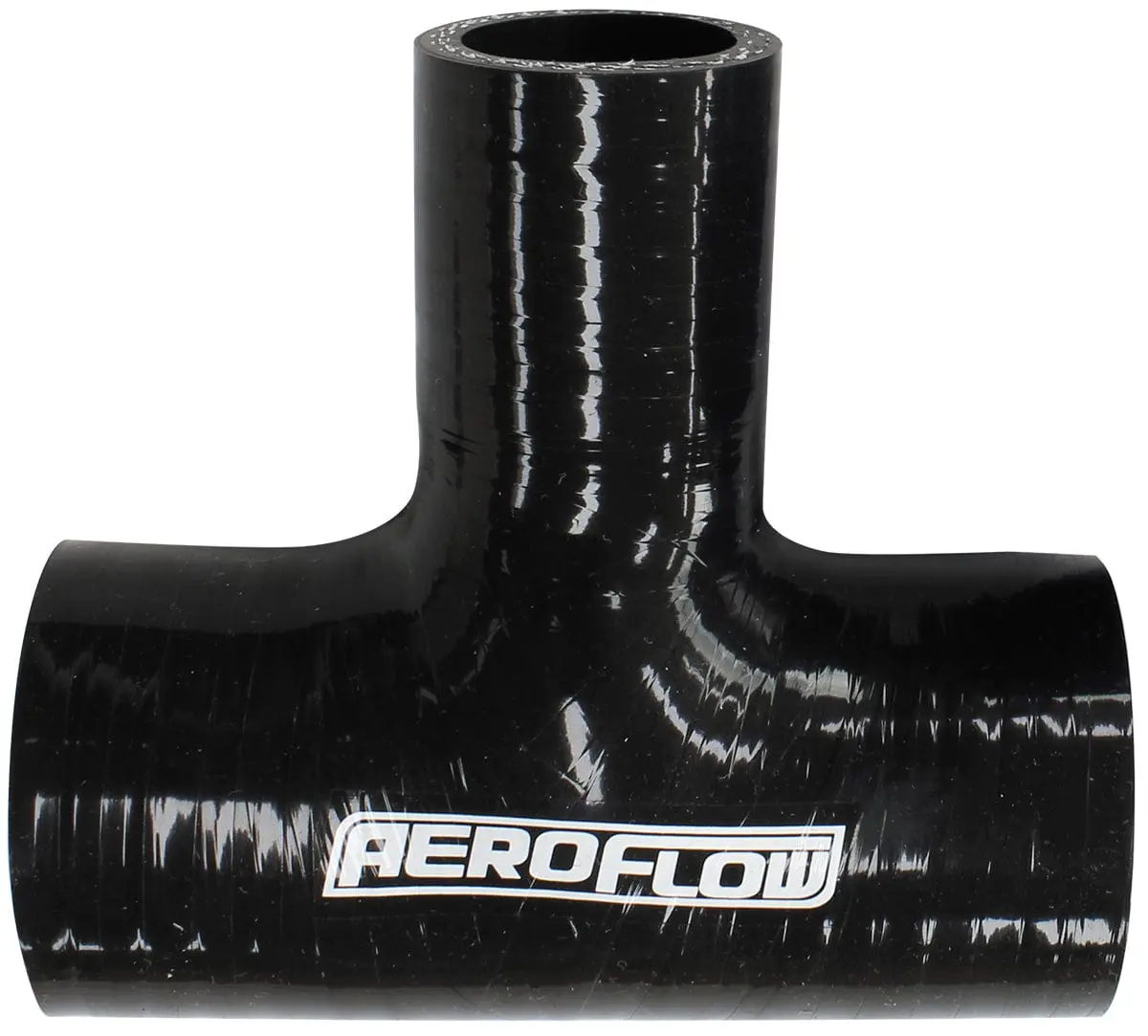 Gloss Black Silicone Reducing Tee Hose – 70Mm Main Id To 25Mm Side Branch 1