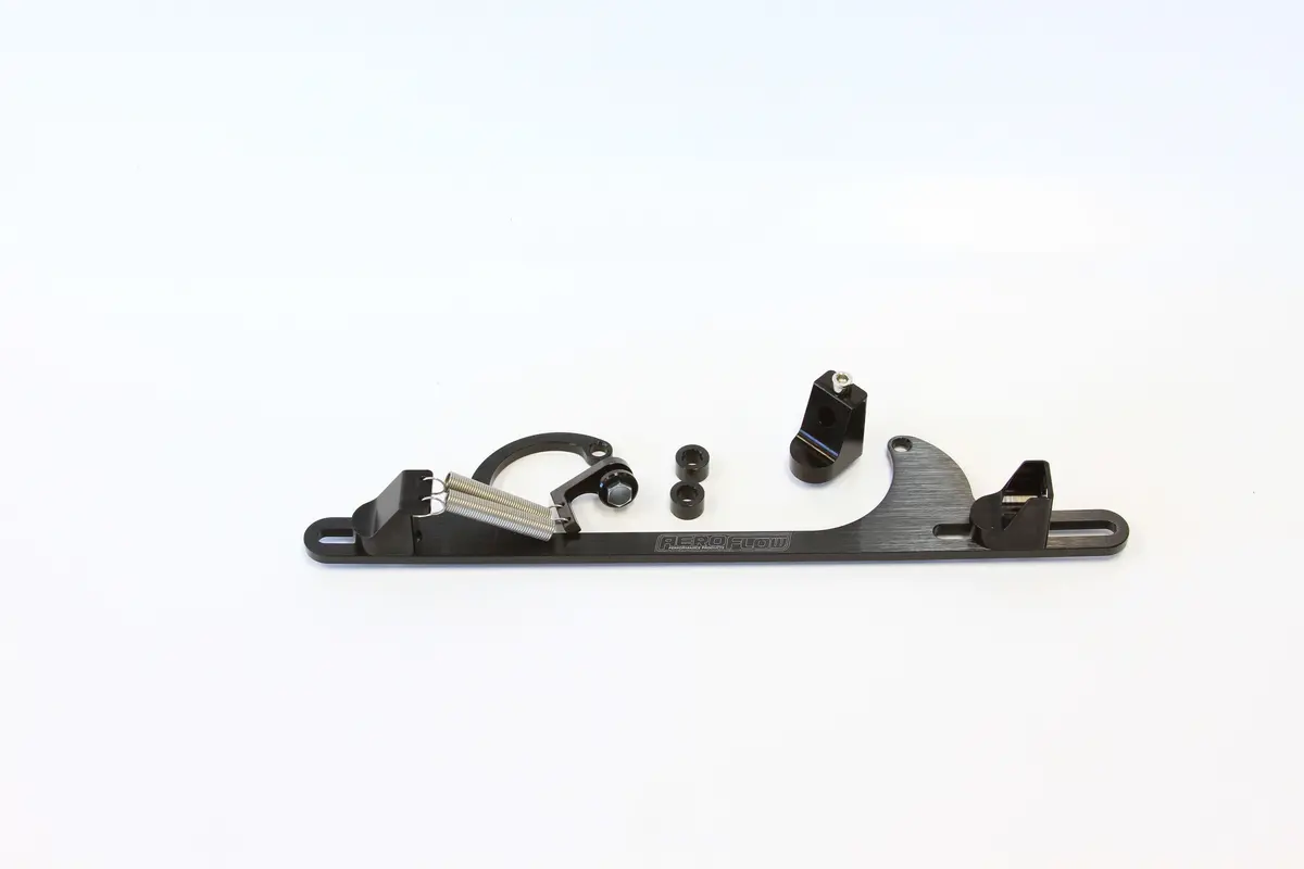 Af64-2001Blk Billet Aluminum Throttle Cable Bracket – 4150 Carb Style 1