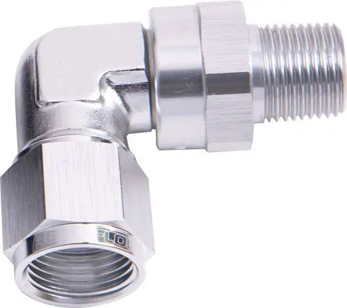 1/8" Npt Male To -6An Female Swivel Adapter – Stainless Steel, Af923-06-02S 1