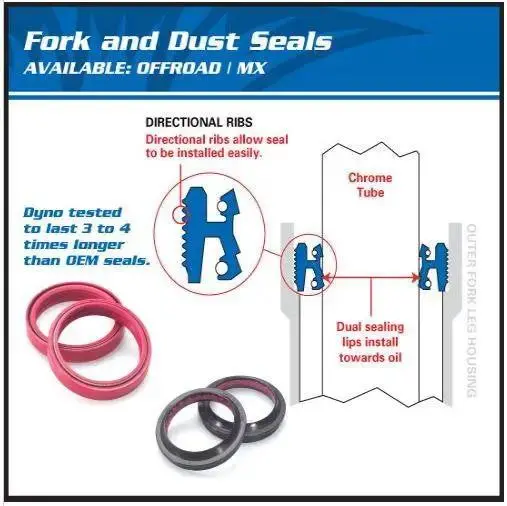 All Balls Racing Fork And Dust Seal Kit 56-126 Ktm 85 Sx, 85 Sxs 2
