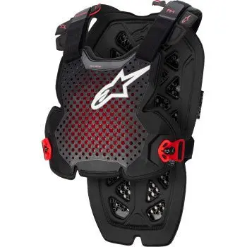 Alpinestars A-1 Pro Chest Guard - Anthracite/Black/Red Or White/Black/Red - Lightweight Men’S Adult Chest Protection 1